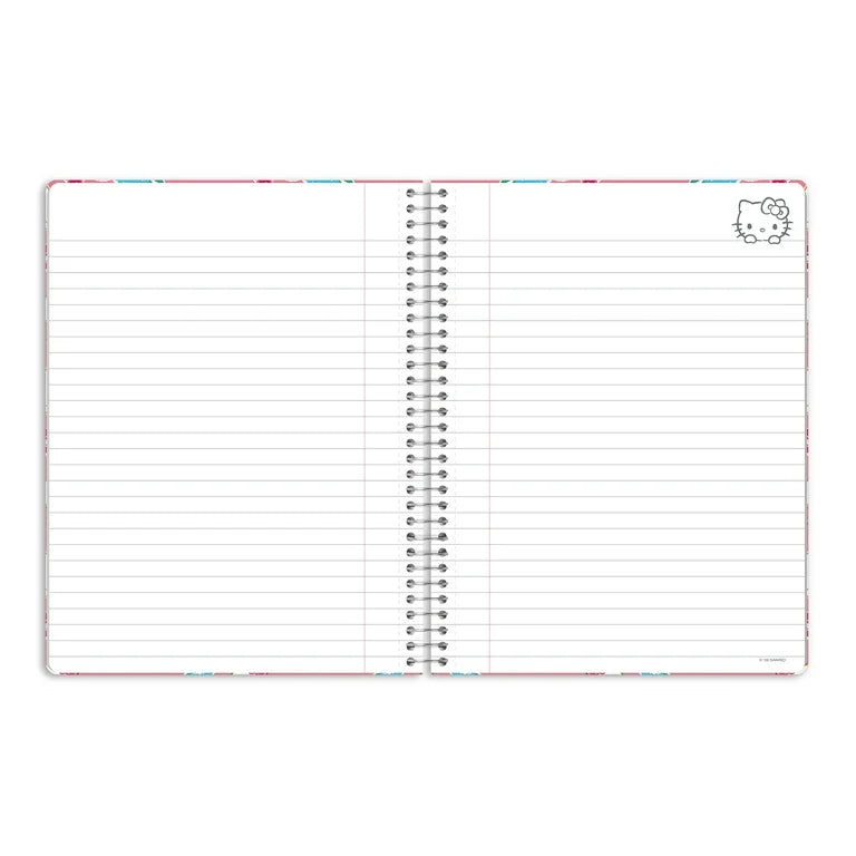 Libreta De Espiral Studio Oh! Hello kitty Rosas ***Preorden***