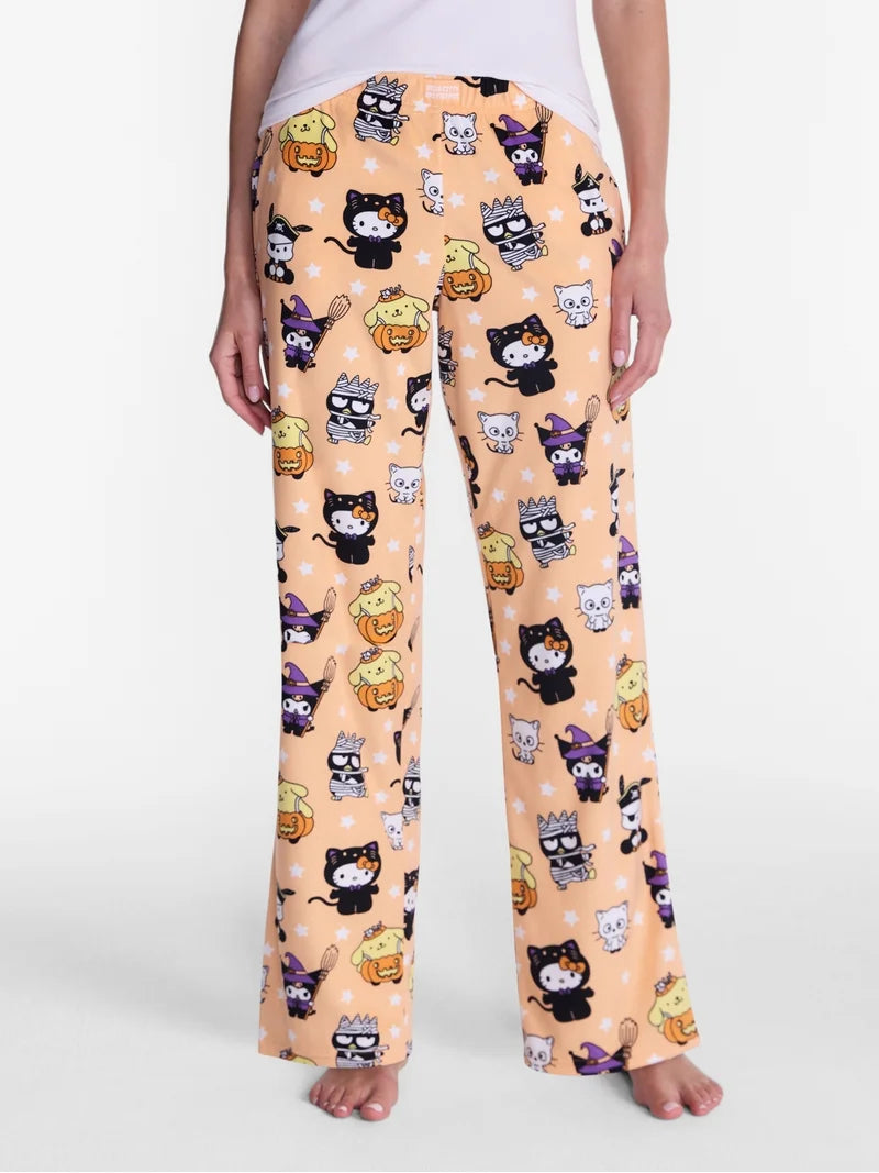 Pants Para Pijama Hello kitty Y Sus Amigos Halloween ***Preorden***