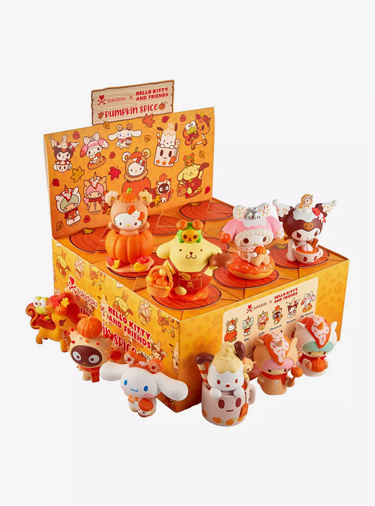 Tokidoki X Hello Kitty y Sus Amigos Figurita Sorpresa Pumpkin Spice ***Preorden***