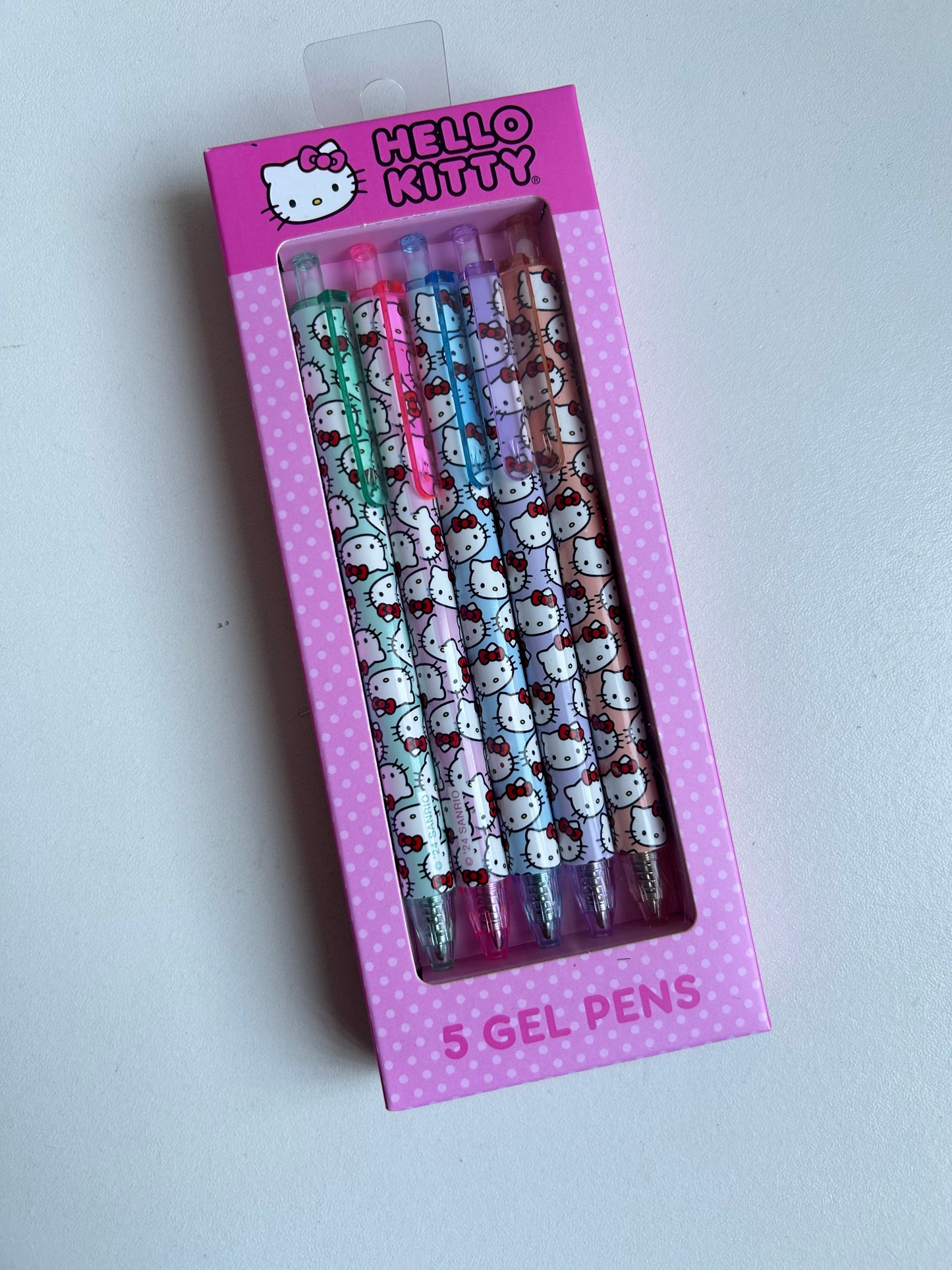 Paquete de 5 plumas Hello Kitty Caritas