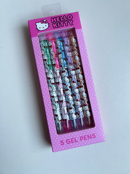 Paquete de 5 plumas Hello Kitty Caritas