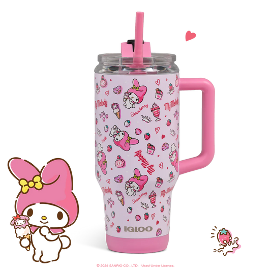 My Melody x Igloo 50th Anniversary 32oz Flip ‘n’ Sip Travel Mug ***Preorden***