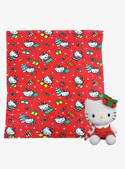 Blanket & Plush Hello Kitty Navideña ***Preorden***