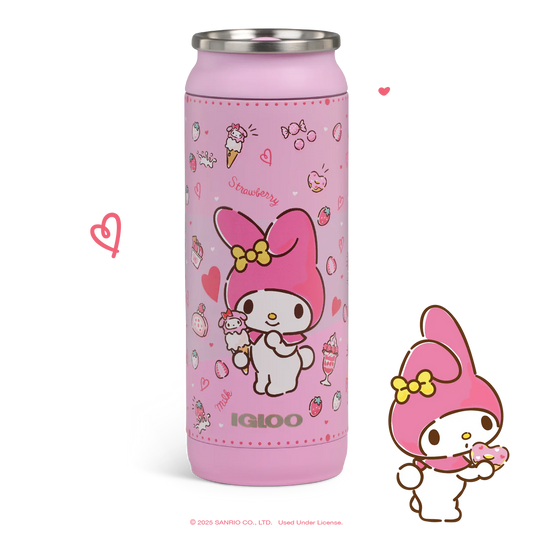 My Melody x Igloo 50th Anniversary 16oz Stainless Steel Can ***Preorden***