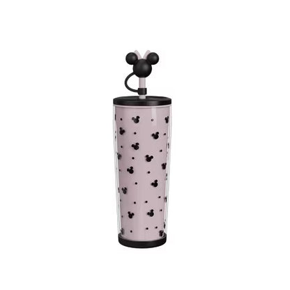 Tumbler de Plástico Con Cubre Popote Minnie Mouse ***Preorden***