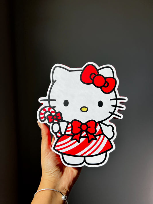 Cuadro Decorativo Hello Kitty Candy Cane