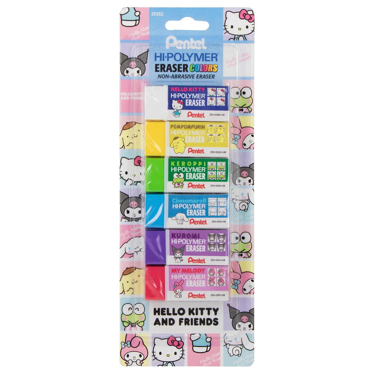 Set De Gomas Para Borrar Sanrio X Pentel ***Preorden***