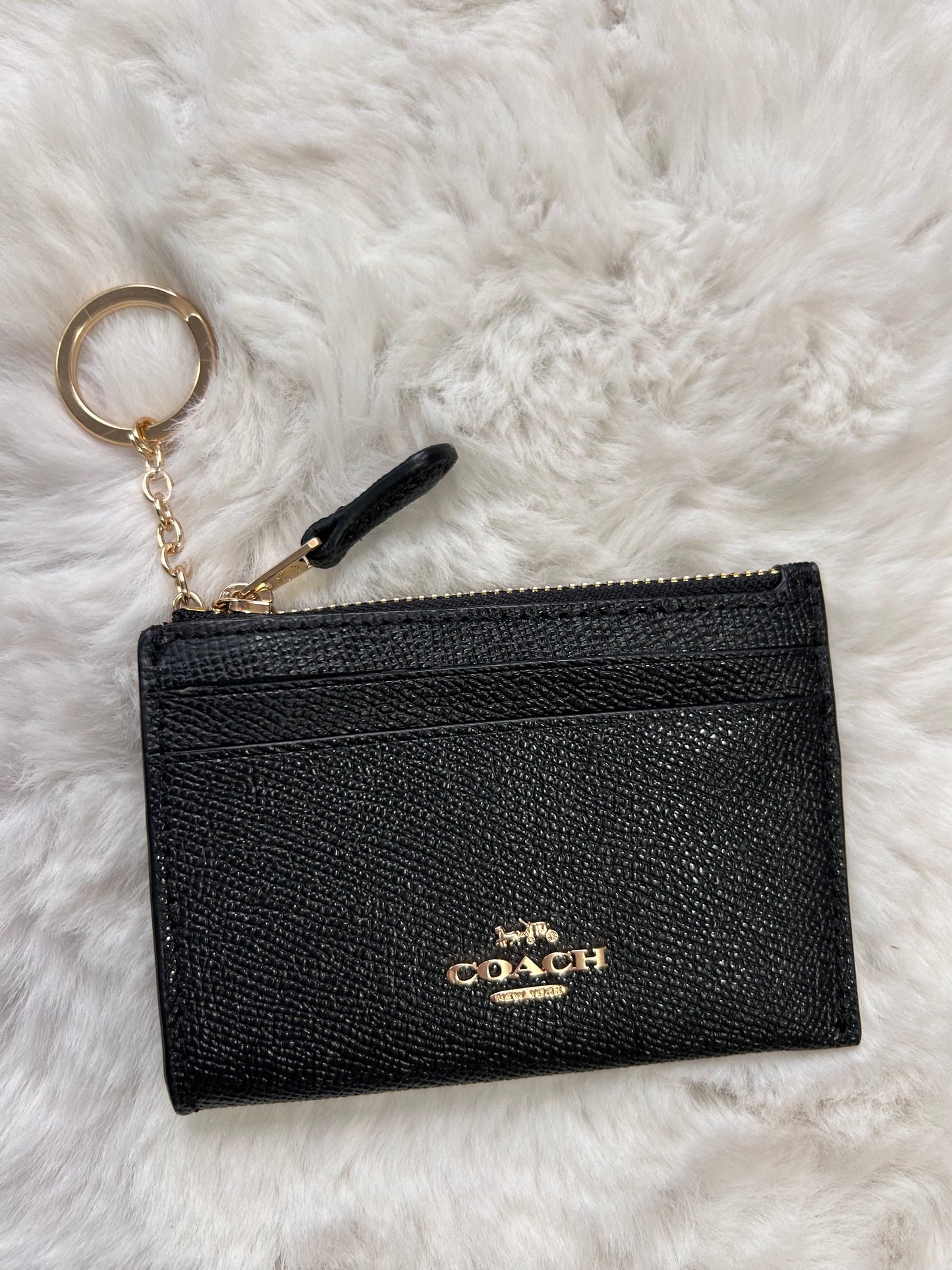 Mini Skinny Id Case Negro Coach